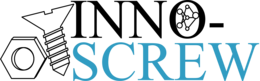 Schriftzug mit Icon (Mutter und Schraube)