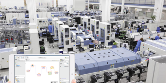 Produktionssystem mit Tablet